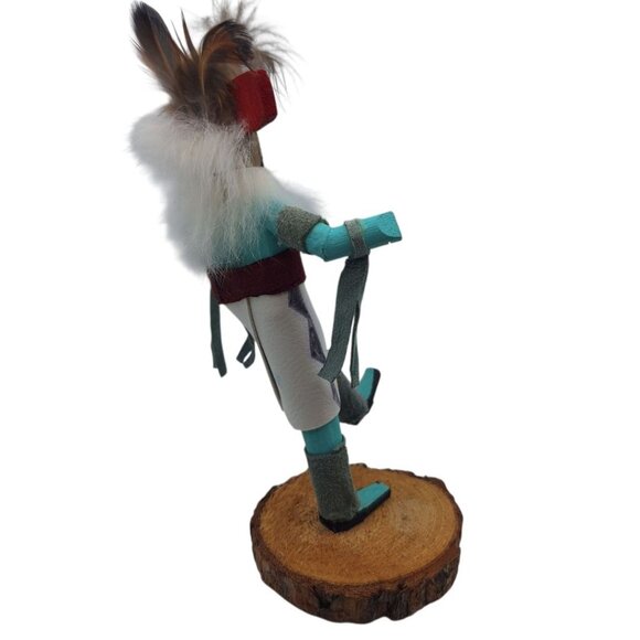 Kachina Handmade Doll Signed 7 Inch Hototo AM Native American Indian Art Wood - Picture 4 of 13